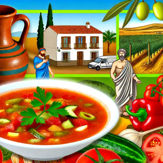 Загадкова історія створення супу гаспачо 🍅🥒: від селянської страви до кулінарної зірки